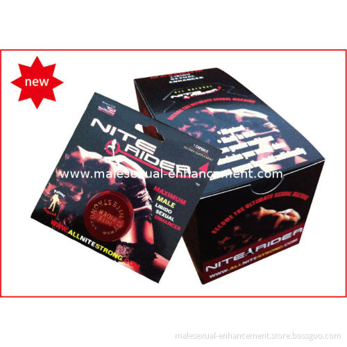 100% Natural Herbal Sexual Nite Rider Male Enhancement With 24 Capsules / Box